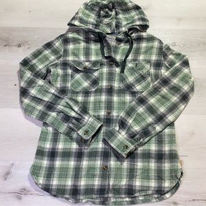Carhartt Green Plaid Button Down Shirt
